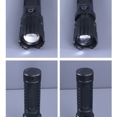 LED懐中電灯 充電式 ブラックカラーの画像