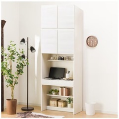 【超美品】ニトリNITORI上置き付き壁面ユニットデスク・キャビネットの画像