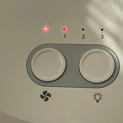 LEDライト付きファン コンパクト 扇風機の画像