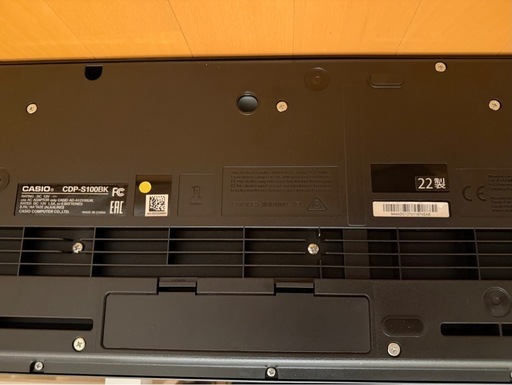 カシオ電子ピアノ CDP-S100 22年製