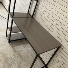 新品デスク　グレーの画像