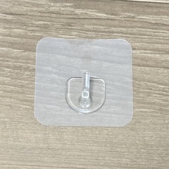 未使用 シールフック 透明の画像
