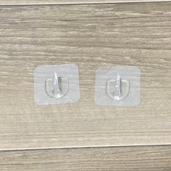 未使用 シールフック 透明 2個の画像