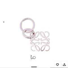 LOEWE ロエベ アナグラム キーリング シルバーの画像