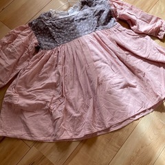size140 長袖ワンピースの画像
