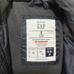 GAP ネイビー 中綿コート フード付き　5才の画像