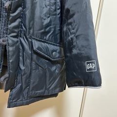 GAP ネイビー 中綿コート フード付き　5才の画像