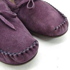 ペダラ モカシン スリッポン ブランド 22.5サイズ パープル pedaraの画像