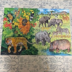 くもん　ジグソーパズル　ステップ4 動物の世界の画像