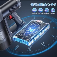 【進化版】コードレス掃除機 新品 LEDライト付き60Kpa強力吸引 自立式 洗えるの画像
