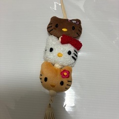 日焼けキティ3連キーホルダーの画像