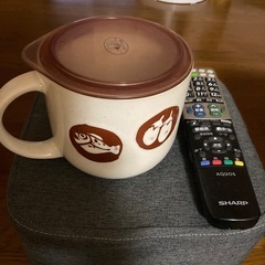 陶器電子レンジ可　フタ付き取って付き容器の画像