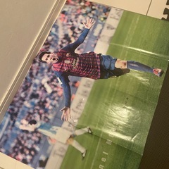 リオネル・メッシ　長友佑都　超大型ポスター　ワールドサッカーダイジェストの画像
