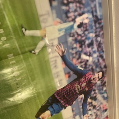 リオネル・メッシ　長友佑都　超大型ポスター　ワールドサッカーダイジェストの画像