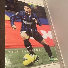 リオネル・メッシ　長友佑都　超大型ポスター　ワールドサッカーダイジェストの画像