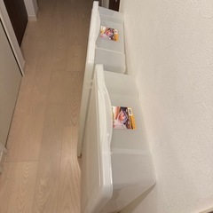 衣装ケース2個　
ベッド下を収納スペースにの画像
