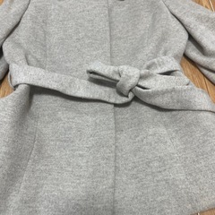 LA RIVA BIANCA ラリアビアンカ　ベージュ　ウールコート ベルト付き　M アウター　羽織り　の画像
