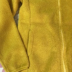ユニクロ UNIQLO フリースジャケット Lサイズ イエローの画像