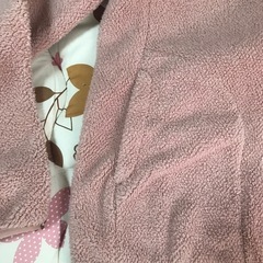 ユニクロ UNIQLO ピンクフリースジャケット Lサイズの画像