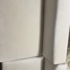 セリーナ ソファ オットマンつき付き ２人掛けカウチソファ  アイボリーの画像