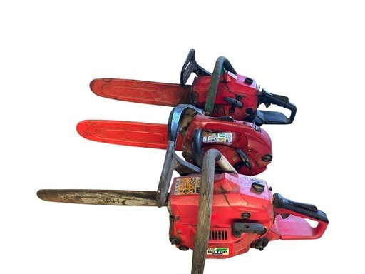 チェーンソー3台まとめ売り【動作未確認／ジャンク】早い者勝ち‼️