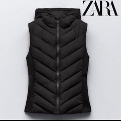 綺麗　ZARA ベスト　XS  ブラックの画像