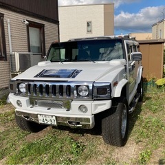 HUMMER ハマーH2 白 車検27年9月 丸々2年付‼️ 98000キロ！低走行！まだまだ走ります︎︎👍🏻︎︎の画像