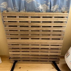 すのこ　シングルベッド　布団　敷布団の画像