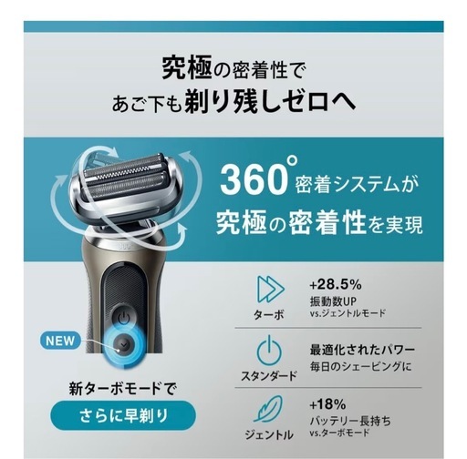 ブラウンの電動シェーバーシリーズ7です。