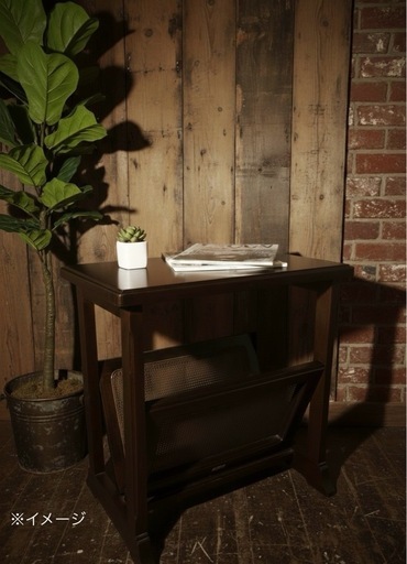 人気 マルニ木工 地中海シリーズ マガジンラック サイドテーブル