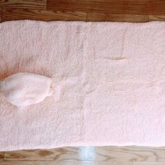 水通しのみ　ピンクのおさるさんブランケットの画像