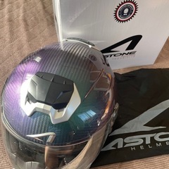 ASTONE GT-1000F IRIDIUM カーボンヘルメット 超軽量　サイズXL の画像
