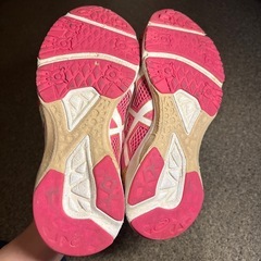 アシックス　21.5cm ピンクの画像