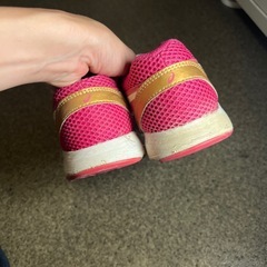 アシックス　21.5cm ピンクの画像