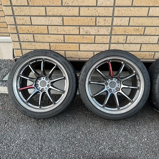 ワーク ZR10 18インチ 9.5j 114.3 タイヤ付き