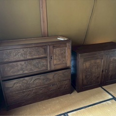軽井沢掘りのタンスの画像