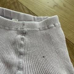 ベビータイツ 2色セット ネイビー 薄紫　ピンク クマ刺繍　gapの画像