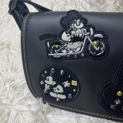 【未使用級】COACH × Disney コラボ　ショルダーバッグ　ミッキーの画像