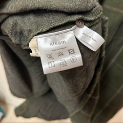 SISAM工房　オリーブチェックシャツの画像