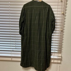 SISAM工房　オリーブチェックシャツの画像