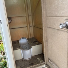 仮設トイレ　和式　汲み取り式の画像