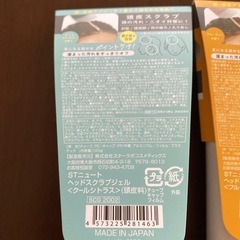 STニュート　ヘッドスクラブジェル＜クールシトラス＞（頭皮料）　頭皮スクラブの画像