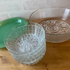 ガラス　レトロ器の画像