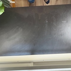 【あげます】PCデスク アーム取付対応 耐荷重50kg 幅100cm×奥行50cm×高70cm  (GB01M-BLACK)の画像
