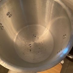 Thunder Group アルミ寸胴鍋IH対応 27cm 15L 目盛り付き 蓋付きの画像