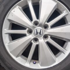 ホンダ純正 17インチ アルミホイール ダンロップ 215/55 R17 ラジアルタイヤ4本セットの画像