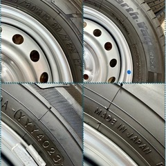 ㉝軽トラ・箱バン用　中古美品のタイヤホイール4本セットの画像