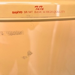 SANYO SR-14T 冷蔵庫　2ドア　冷蔵　冷凍　動作確認済の画像