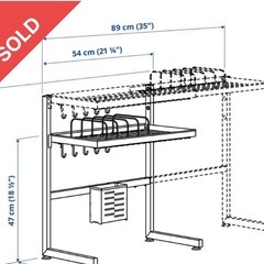 IKEA きキッチンラックの画像