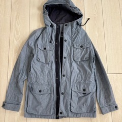 TOMMY　HILFIGER　フード付きナイロンジャケット　マウンテンパーカー　ブルー　Mの画像
